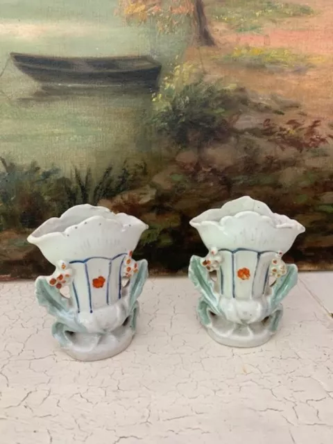 vases de mariée porcelaine ancienne (paire) 