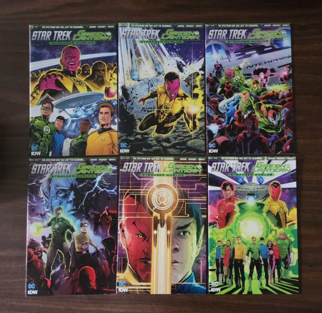 Star Trek Green Lantern : Stranger Worlds Complete Comic Set Issues #1-6 DC IDW