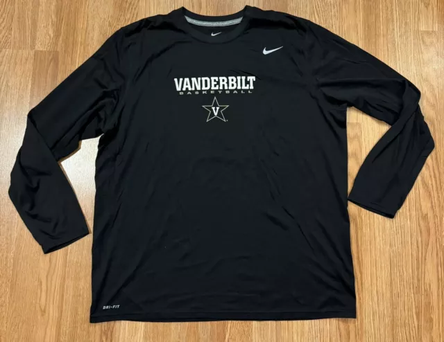 Nike Vanderbilt University Commodores Basketball Men’s Long Sleeve t-shirt XXL