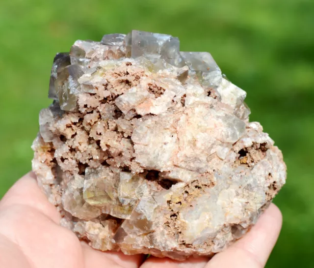 Fluorite & Quartz 313 grammes - Valzergues, Aveyron, Occitanie, France