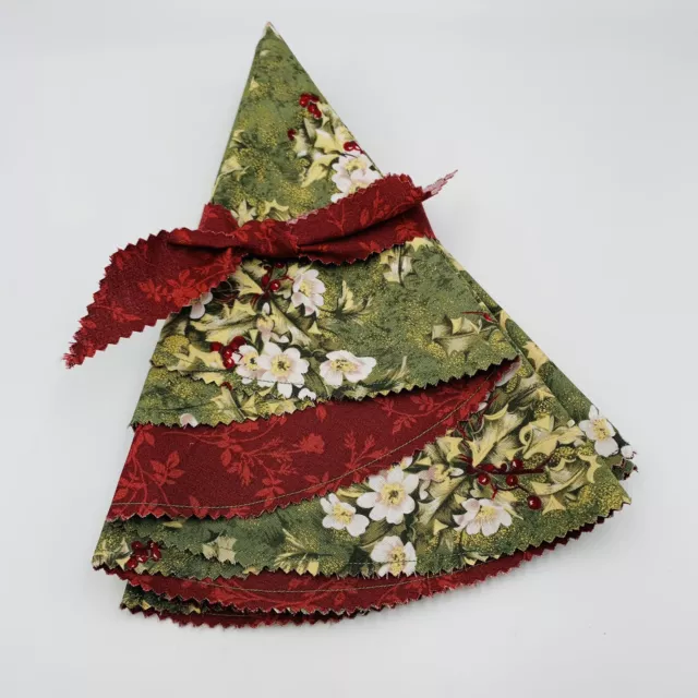 "Juego de cabañas reversibles hechas a mano para cargadores de navidad 4 16"""
