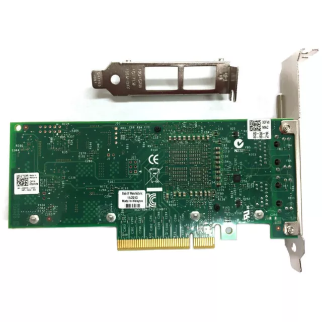 INTEL/DELL X540-T2 10GbE Genuine CONVERGED DUAL PORT NETWORK ADAPTER K7H46/3DFV8 2
