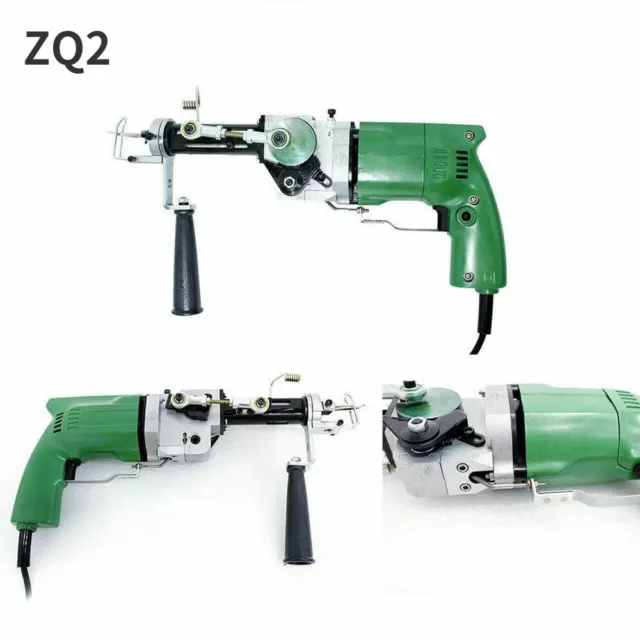 Nuevas máquinas eléctricas de alfombras para pistola de mechones manuales ZQ-2 - pueden cortar pila y pila de bucle