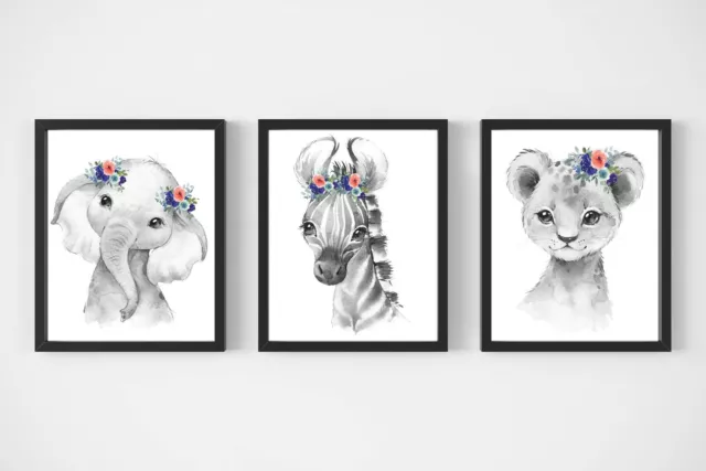 WILD ANIMALS - EDUCATIONAL CHART POSTER (61x91cm) NEW WALL ART PICTURE PRINT