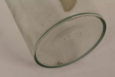 Apotheker Flasche Medizin Glas klar Tinct. Myrrhae antik Deckelflasche 12