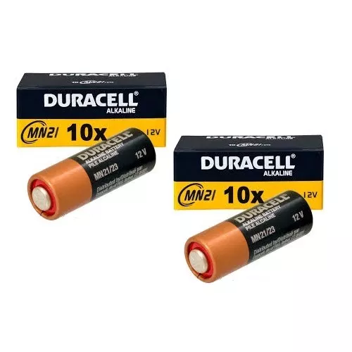 20 x piles Duracell MN21 A23 LR23A V23GA 12V en vrac