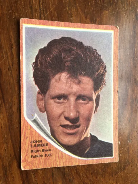 a & bc gum Scottish football cards 1964-65 John Lambie Falkirk 29