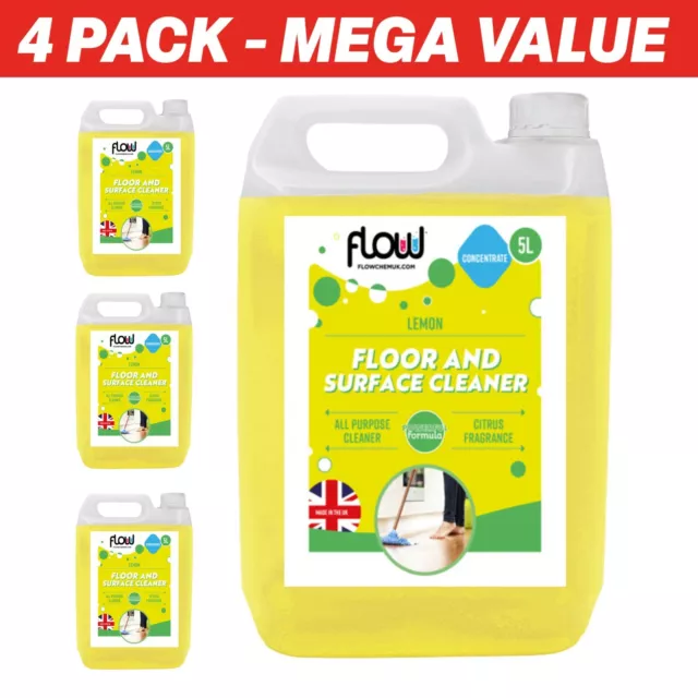 Lemon Floor All Purpose Cleaner Multi Surface Citrus Concentrate 20L 20 Litre