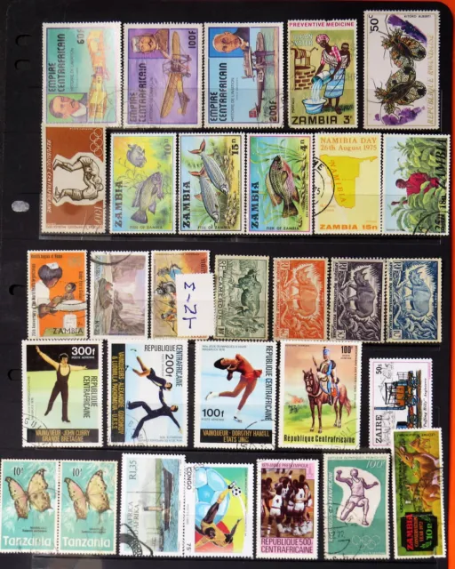 BULK WORLD SOUTH AFRICA | MIXTURE of AFRICAN  STAMPS USED / Some MINT | AUG08 |
