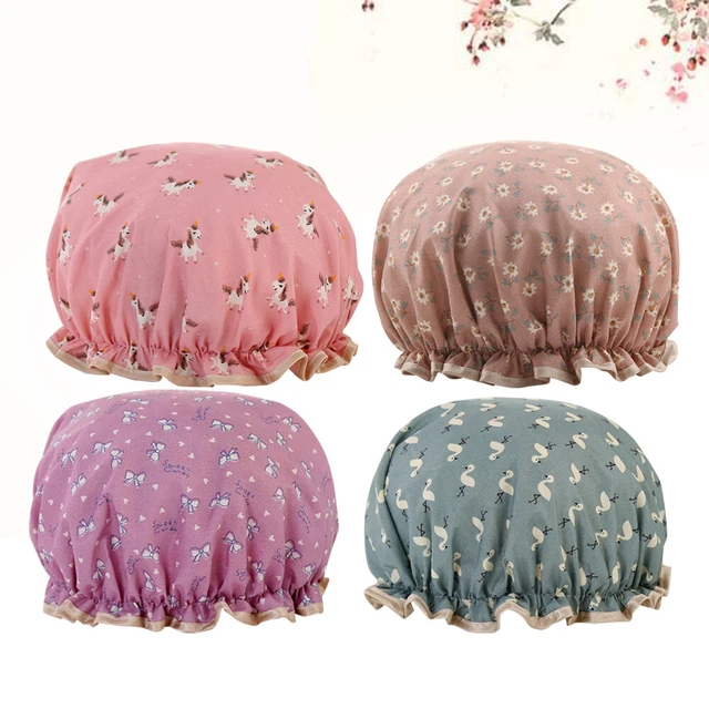 4 PCS Bonnet De Nuit Couvre-chef Bonnet De Douche Réglable Bonnet De Bain