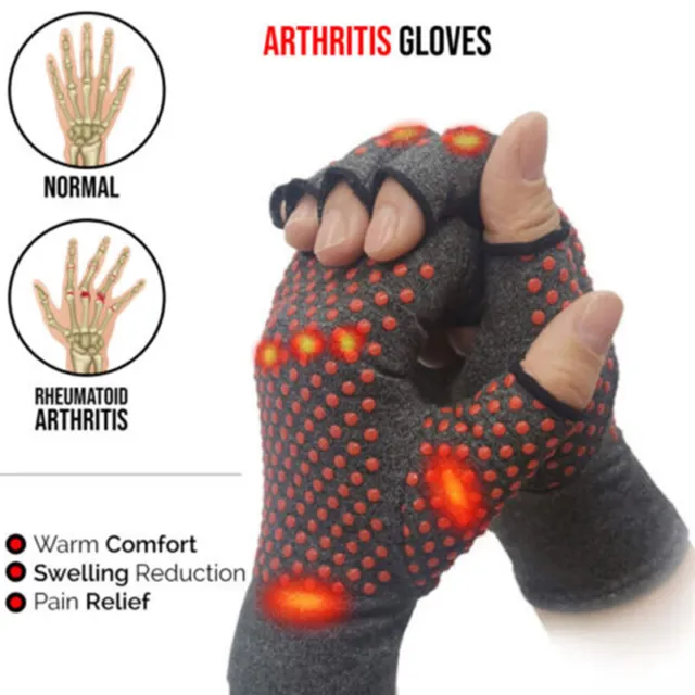 Guantes de compresión de artritis para reumatoide osteoartritis Raynauds Pain Reli L