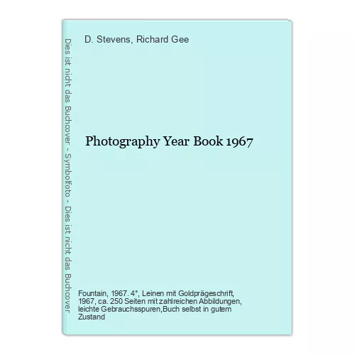 Photography Year Book 1967 Stevens, D. and Richard Gee: