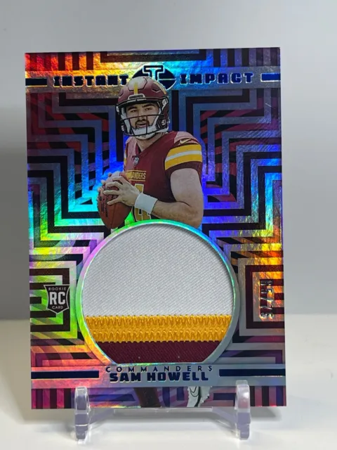 2022 Illusions Instant Impact Relic Red #II-SH Sam Howell #/75 - Commanders