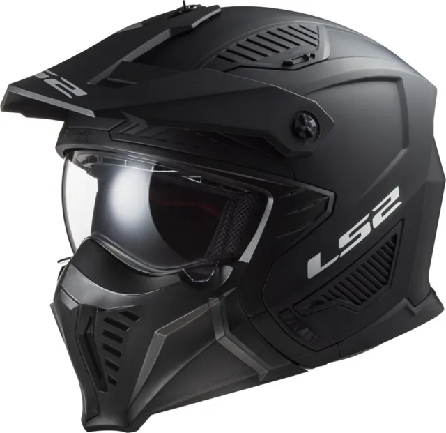 Casco Modulare Apribile Ls2 Of606 Drifter Ece 22-06 Nero Opaco