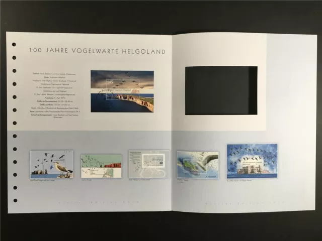 Germany Art-Edition 2010/14 Helgoland Heligoland Birds Waiter Unissued Drafts!!