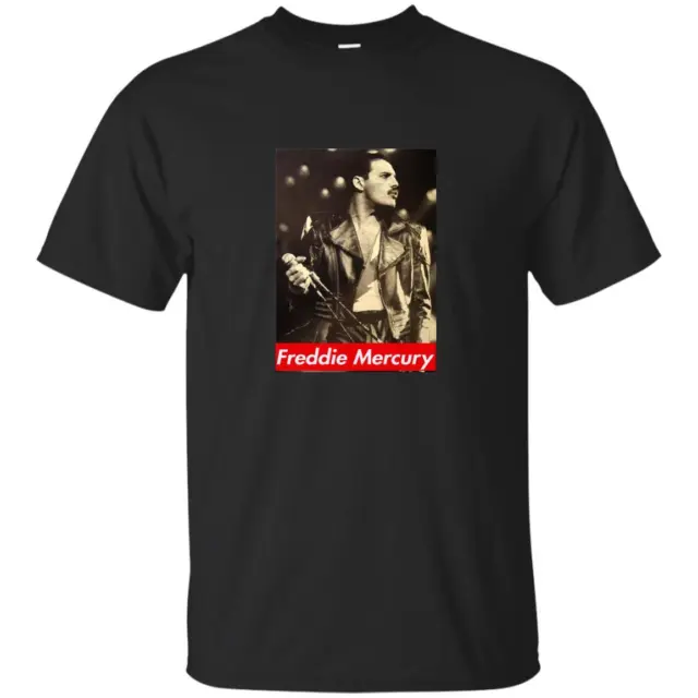 Queen  Freddie Mercury of Queen Band BLACK T Shirt Super Fast Shipping
