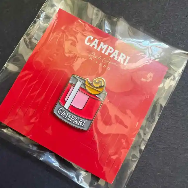 New! Campari cocktail enamel hat pin lapel pin