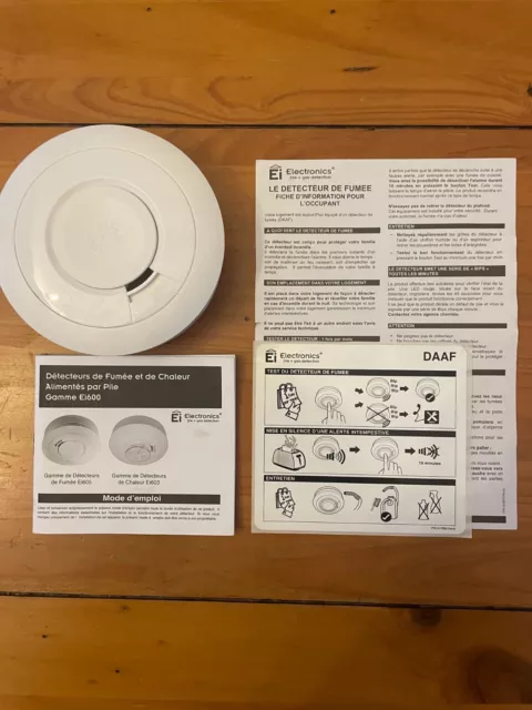 Détecteur de fumée Ei Electronics neuf • NF Pile Lithium 10 ans