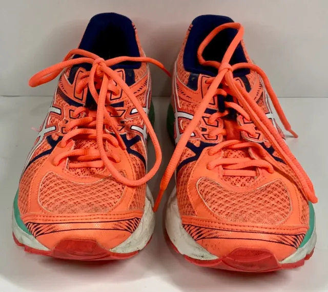 Orange Asics Gel-Flux 3 T664N Running Shoes Sneakers Womens Size 7.5