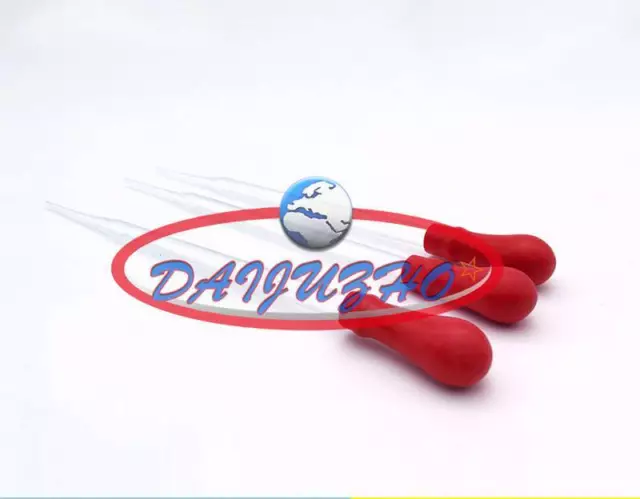 New 3x 150mm Glass Pipettes Dropper scale line Rubber Head Glass Dropper