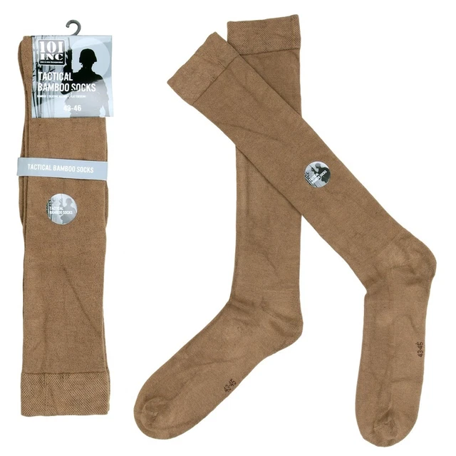 Chaussettes Tactiques en bambou (coyote) (Lot de 2 paires)