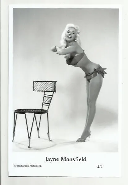 (Bx30) Jayne Mansfield Swiftsure Photo Postcard (2/9) Filmstar Pin Up Glamor