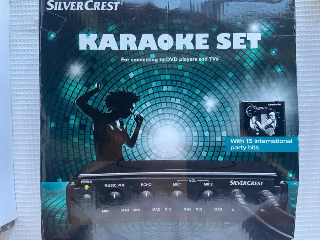 Silver Crest Karaoke Set For Connecting To DVD Players And TVs