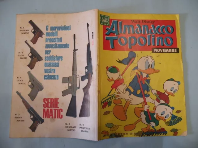 Almanacco Topolino 1968 N° 11 Mondadori Disney Originale Molto Buono No Bollino