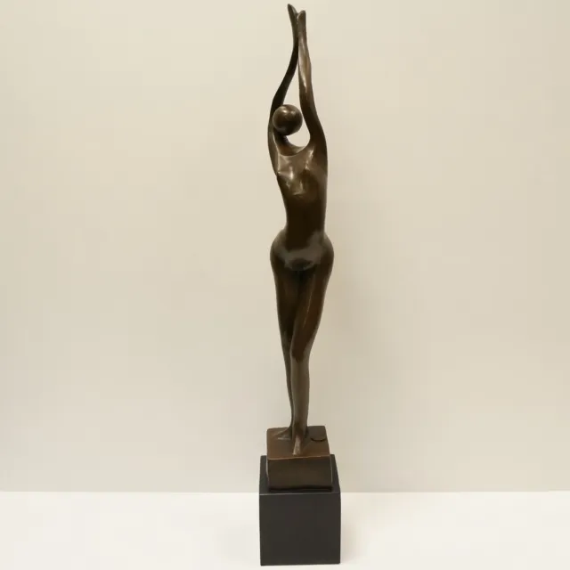 Estatua Bailarín Sexy Moderno Estilo Bronce sólido Firmado