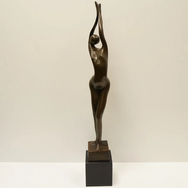 Estatua Bailarín Sexy Moderno Estilo Bronce sólido Firmado