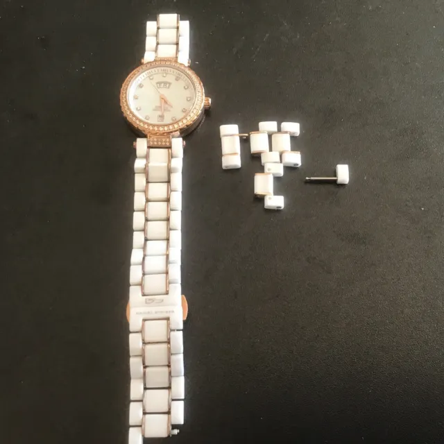 Woman's Daniel Steiger Eden ceramic and diamond watch - 9066 WL