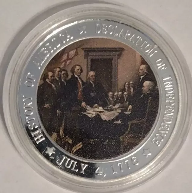 Masonic Coin Declaration Of Independence Coin Signing July 4th 1776