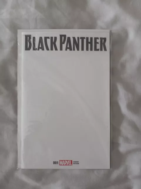 Black Panther Issue #1 Blank Sketch Variant Cover Marvel Comics 2016 Rare ~ New 2