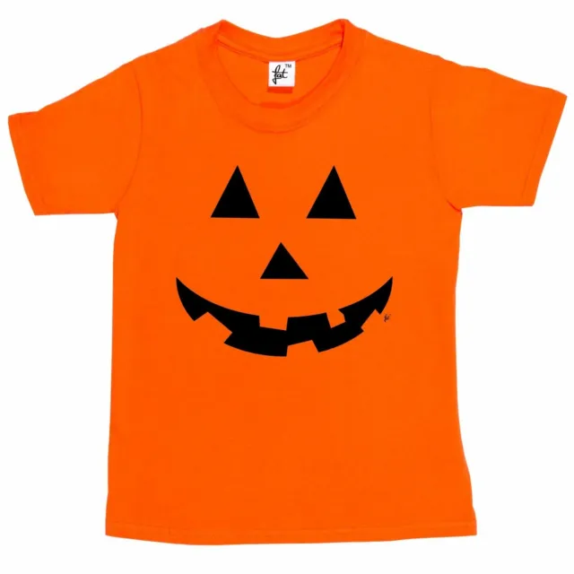 Halloween Pumpkin Face Scary Eyes Mouth  Kids Boys / Girls T-Shirt