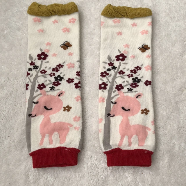 Leg Warmers  Girls One Size OS Multi Colored Colorful Nature Print
