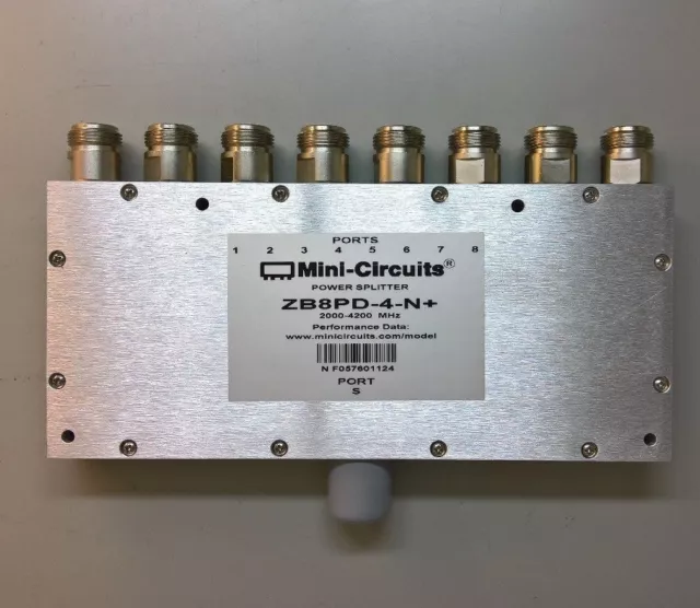 Mini-Circuits ZB8PD-4-N+ Power Splitter Combiner 8-Way 50Ω Type N 2000-4200 MHz