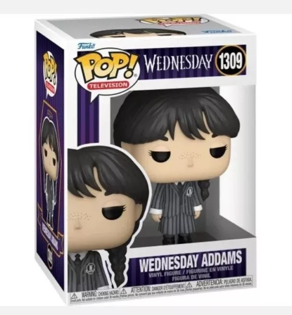 Netflix Wednesday Addams Funko Pop #1309 With Pop Protector