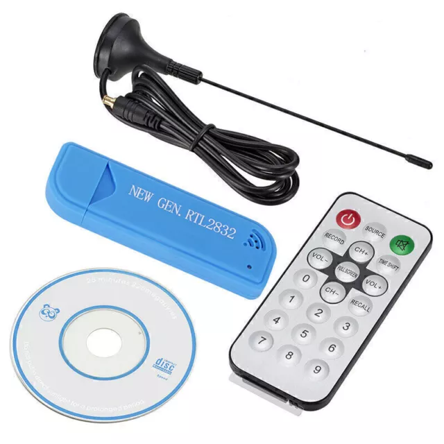 Mini Portable Digital Receiver USB 2.0 Software Radio DVB-T RTL2832U+FC0012 SDR