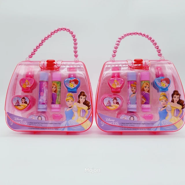 2x Lip Smacker Disney Purse Disney Princess 7 Piece Lip Balm, Nail Polish + Ring
