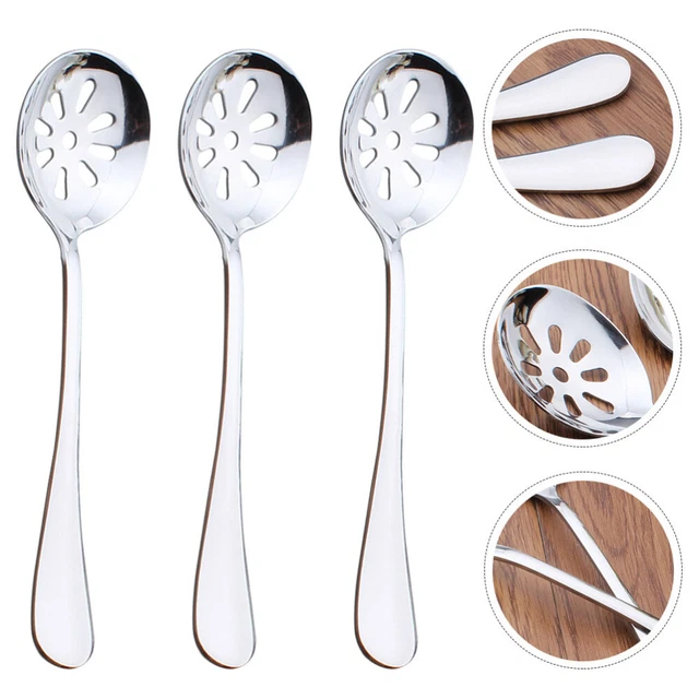 3 Pcs Tableware Spoon Stirring Spoon Colander Stainless Steel Coffee Filter Mini
