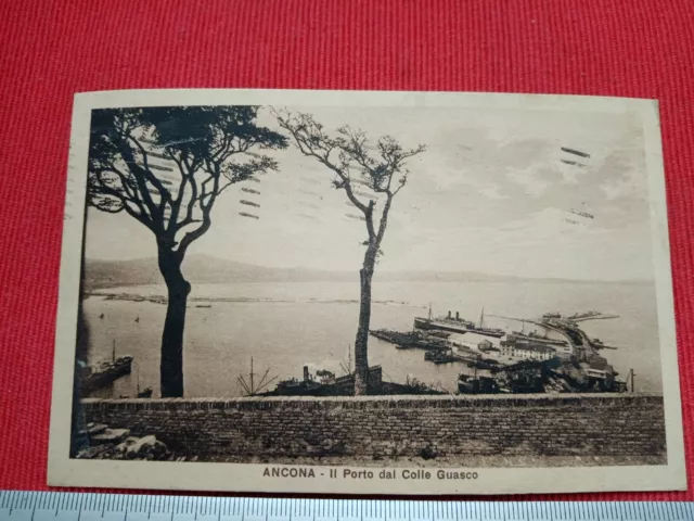 Ancona- Il Porto dal Colle Guasco- f.p. viagg. 24/12/1924
