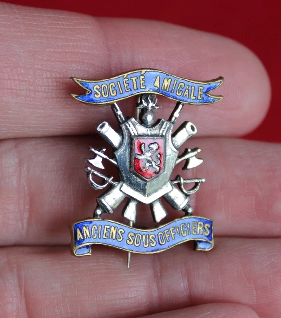 Militaria - BOUTONNIERE / PIN'S - INSIGNE FÉDÉRATION NATIONALE DES SOUS Officiers De Reserve Artus Bertrand 2040652514