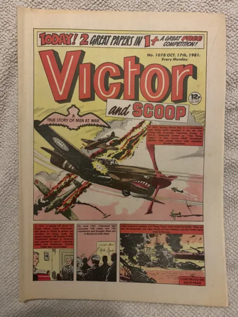 Victor comic No# 1078 October 17th 1981 Good Condition
