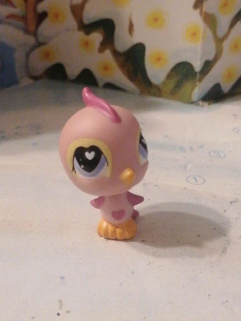 Figurine LPS Pet Shop 1127 - Colibri Vert Avec Accessoire - Très Bon état Hasbro