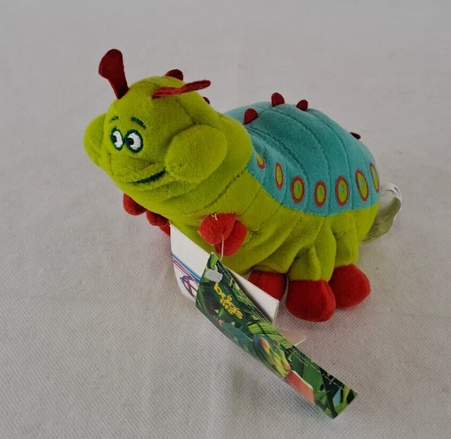 DISNEY STORE BUGS Life Plush Soft Toy Sound Beanie Heimlich 8” Retired