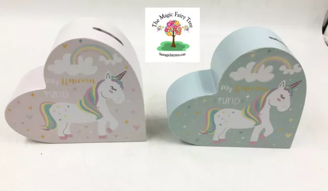 Unicorn Fund Heart Money Box.  Unicorns.  Birthday gift.  Bedroom decor. Bank.