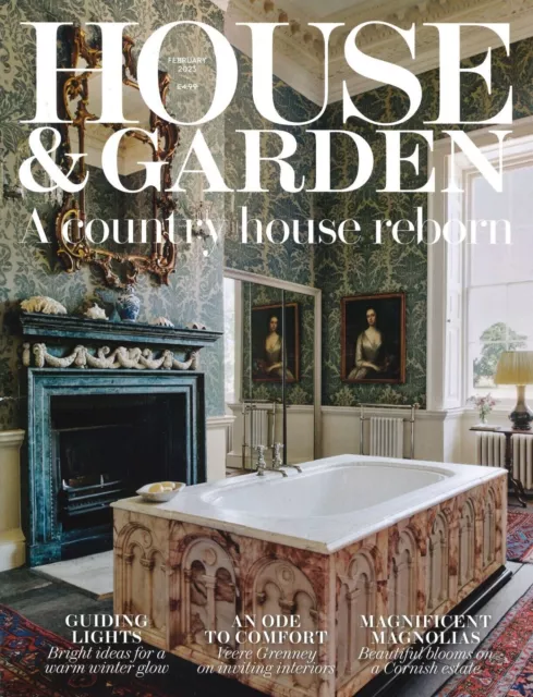 Haus & Garten Magazin, Heim Dekor, Jamie Coreth, Cottage, Reise, Februar 2023