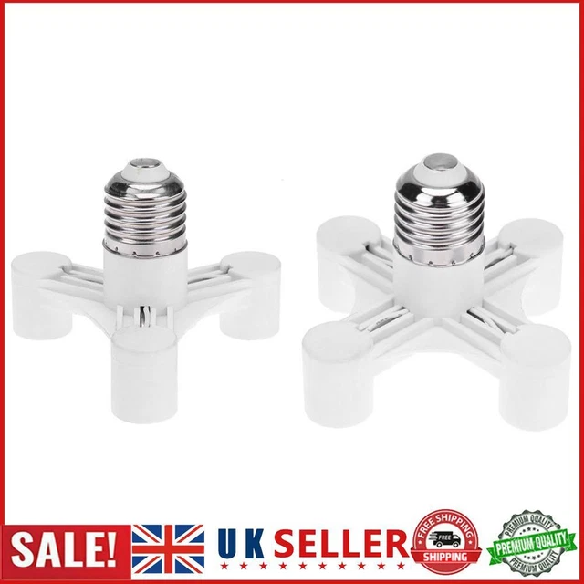 E27 TO E14 Bulb Light Socket Adapter Splitter Screw Induction Lamp
