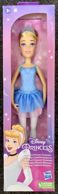 Disney Princess Cinderella Ballerina 11" Doll Blue Tutu NEW Hasbro