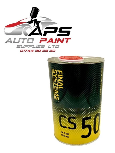 FINAL SYSTEMS 2K Più sottile veloce CS50 1L Forniture corpo vernice verniciata primer